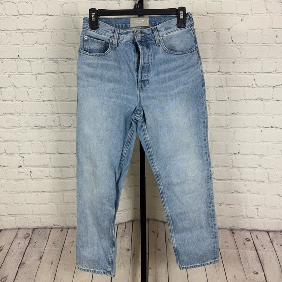 Everlane 90s Cheeky Jeans Button Fly Ankle Length Straight Leg Size 26 - Picture 1 of 7